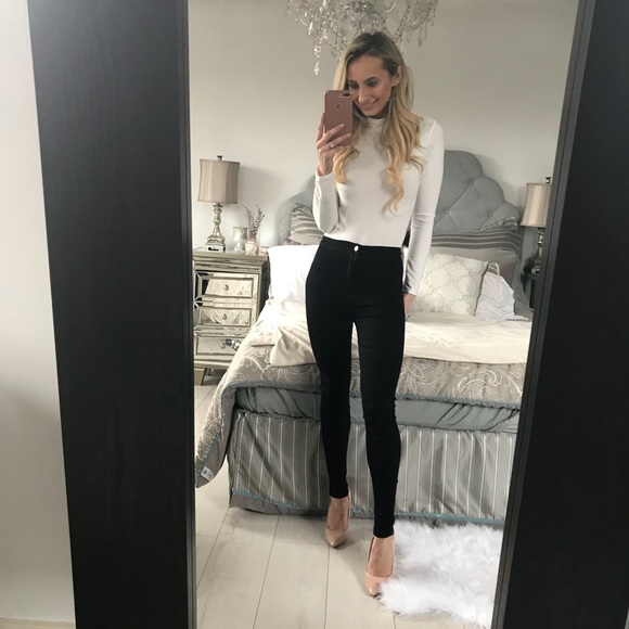 American Appare High Waist Skinny Jeans Pants - Picture 4 of 7